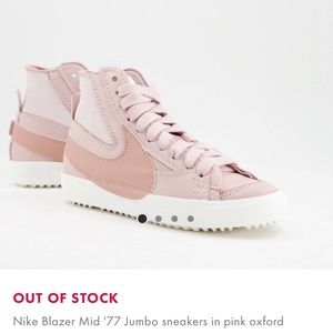 Nike Blazer Mid ‘77 Jumbo sneakers in pink oxford